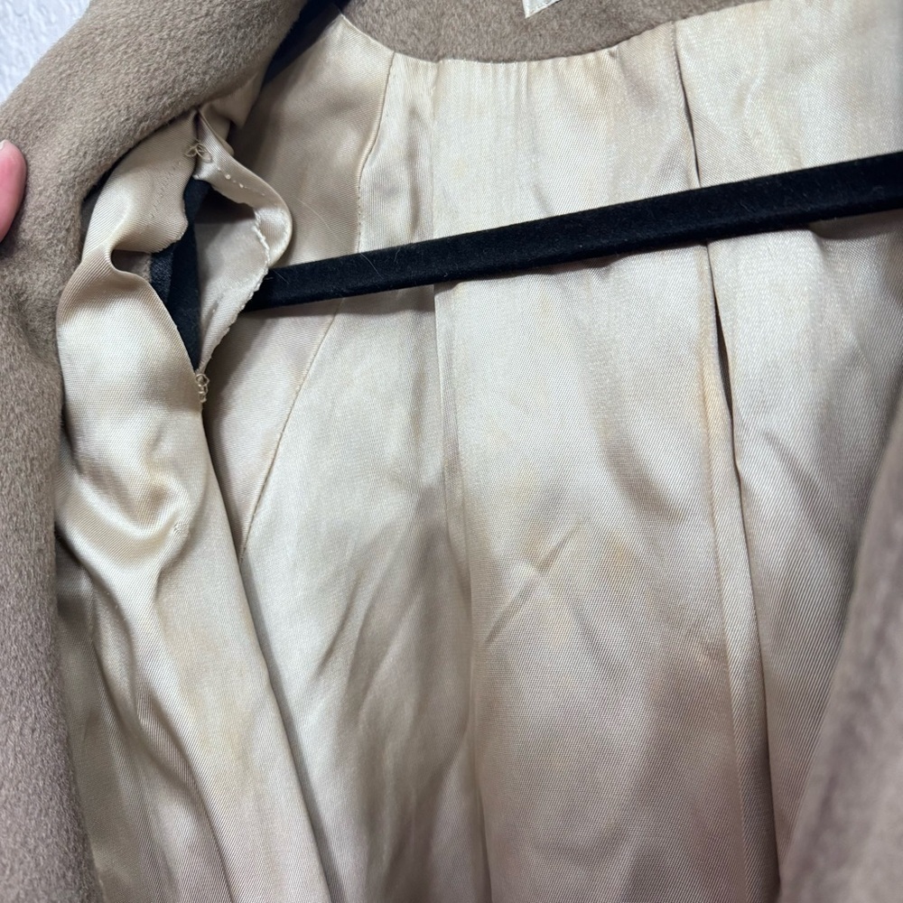 Vintage Christian Dior Tan Swing Pea Coat - Size Unknown - Picture 5 of 8